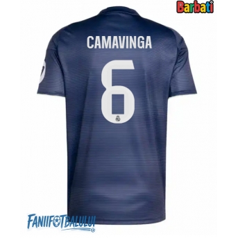 Real Madrid Eduardo Camavinga #6 Tricou Fotbal Replică 2025-26 Barbati Deplasare